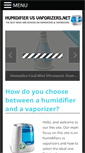 Mobile Screenshot of humidifiervsvaporizers.net